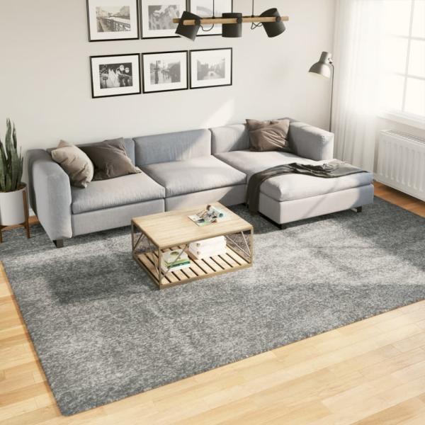 vidaXL Teppich Shaggy Hochflor Modern Grün 240x340 cm 375307