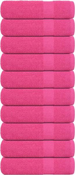 vidaXL Handtücher 10 Stk. Rosa 50x100 cm 360 g/m² 100% Baumwolle 137048