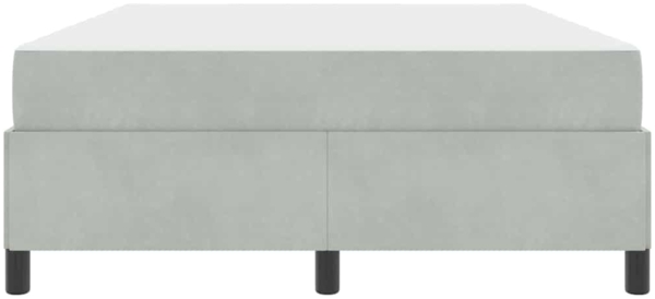 vidaXL Bettrahmen mit Matratze Hellgrau 140 x 190 cm Stoff 3399060 Bild 5