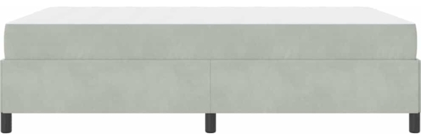 vidaXL Bettrahmen mit Matratze Hellgrau 140 x 190 cm Stoff 3399060 Bild 6