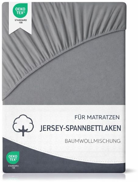 PTY HOME Spannbettlaken Premium Spannbettlaken Baumwollmischung für Boxspringbett und Topper, Gummizug: Rundum, (1 Stück), PREMIUM atmungsaktiv, hautfreundlich, elastische Spannbettlaken