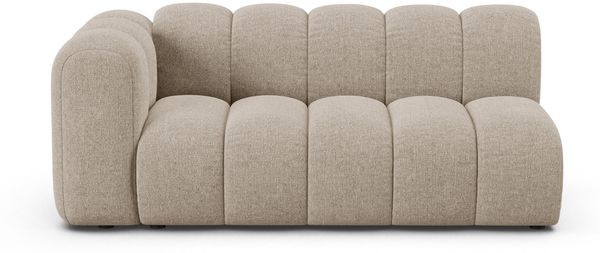 Micadoni Modulares Sofa Lupine 3-Sitzer Links Chenille Eden Dunkelbeige