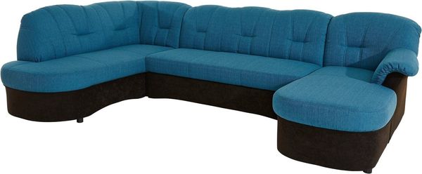 DOMO collection Wohnlandschaft Flores auch in Leder-Bezug, B/T/H: 293/180/86 cm, U-Form, 3 Teile, wahlweise mit Bettfunktion, wahlweise mit Federkern