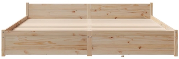 vidaXL Massivholzbett ohne Matratze 180x200 Kiefernholz 3301694 Bild 3