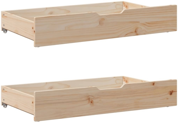 vidaXL Massivholzbett ohne Matratze 180x200 Kiefernholz 3301694 Bild 5