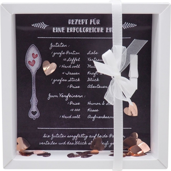 ZauberDeko Geschenkbox Geldgeschenk Verpackung Hochzeit Rezept für eine glückliche Ehe