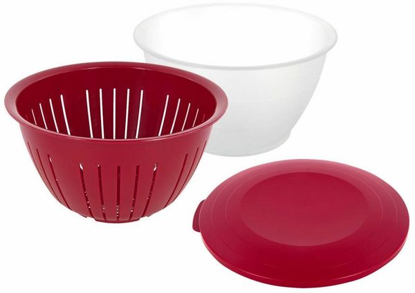 WESTMARK Schüssel Set Olympia, 3-tlg, Rot, PP, (Set, 3-tlg)