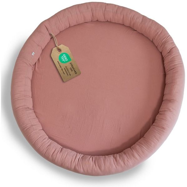 lilimaus Bodenkissen Sitzkissen handgenäht aus Musselin-Baumwolle - Spielmatte, Bodenkissen Kinder aus Musselin Baumwolle, weich & waschbar