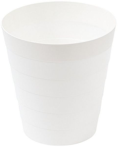 Sinoba Papierkorb moderner Mülleimer Papiereimer 6105 rund, Abfalleimer für Büro Kinderzimmer aus Kunststoff 9 Liter Höhe 25 cm