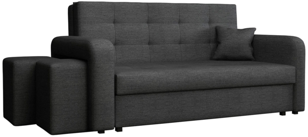 Schlafsofa Viva Home III, Nische für Hocker auf der linken Seite, Farbe: Enjoy 24