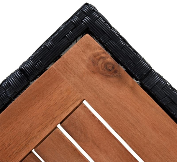 Polyrattan Sitzgruppe Gartenmöbel Set Rattanmöbel 4 Personen Gartenset Schwarz Bild 8