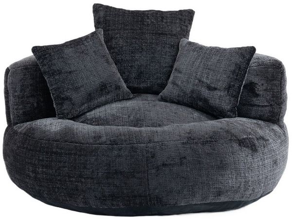 PXloue Schlafsofa Extrabreit Lazy Sofa Gaming Sofa Sitzsack Relaxsessel mit 3 Kissen, Couch für Erwachsene und Kinder, für Schlafzimmer und Büro