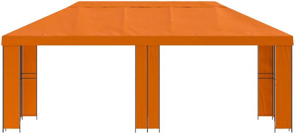 vidaXL Garten Pavillon 6 x 3 m Orange Polyester und Stahl 190 3376015 Bild 3