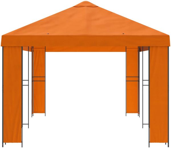 vidaXL Garten Pavillon 6 x 3 m Orange Polyester und Stahl 190 3376015 Bild 4