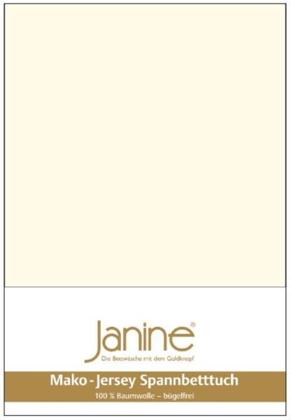 Janine Mako Jersey Spannbetttuch Bettlaken 180 - 200 x 200 cm OVP 5007 07 natur