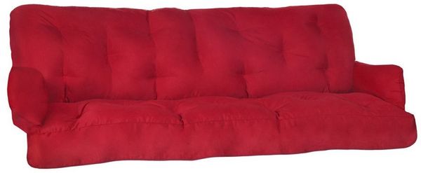 Beautissu Hollywoodschaukel Auflagenset Flair HS Rot