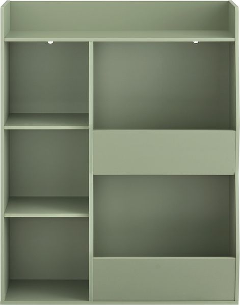 SoBuy KMB55-K-GR Kinderregal, Spanplatte, Papierfurnier, Grün, 91 x 89 x 30 cm