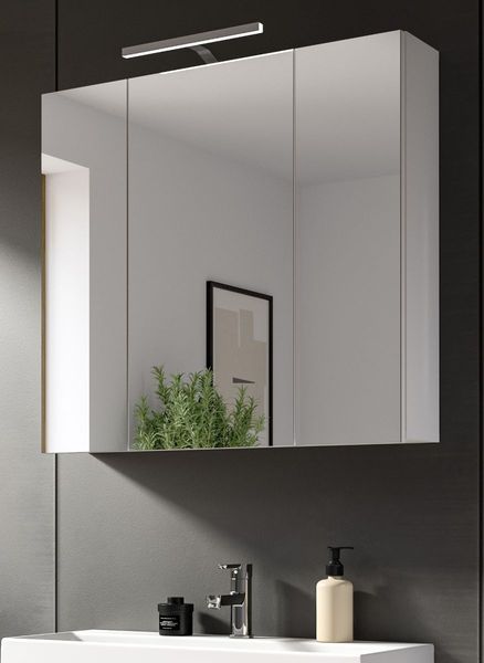 Badezimmer Spiegelschrank Talerno in Weiß, Breite 80 cm