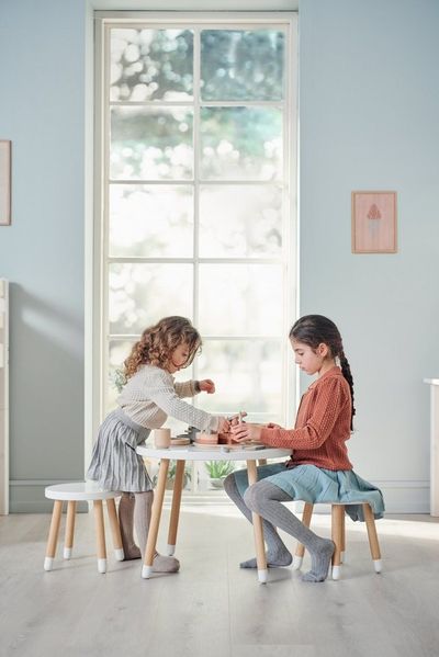 Flexa Kinderhocker Dots Hocker, Blue Skies (1 St)