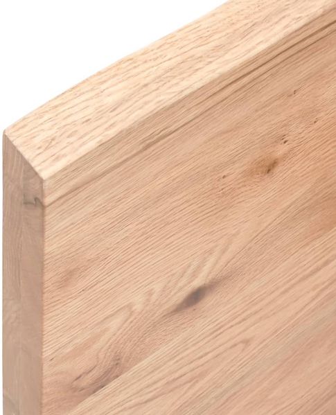 vidaXL Wandregal Hellbraun 120x60x(2-4) cm Massivholz Eiche Behandelt 363698 Bild 8