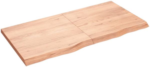vidaXL Wandregal Hellbraun 120x60x(2-4) cm Massivholz Eiche Behandelt 363698