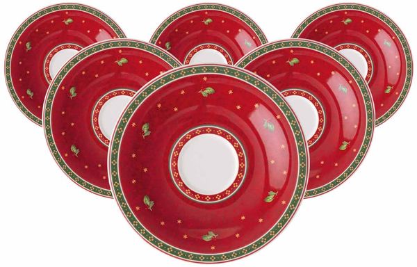 Villeroy & Boch Toy's Delight Kaffeeuntertasse ø 16,7 cm Rot 6er Set