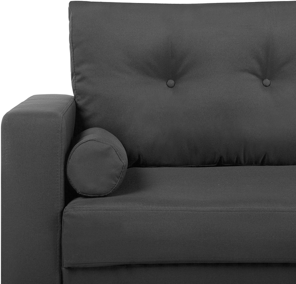 2-Sitzer Sofa Polsterbezug dunkelgrau KALMAR Bild 6