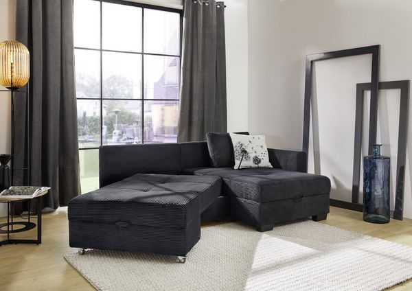 Jockenhöfer Gruppe Ecksofa Fantasy L-Form, B: 247 cm, Dreh-Schwenk-Ottomane, mit Bettfunktion, Bettkasten & Zierkissen, wandelbar zum Big-Sofa