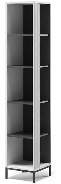 Bücherregal Eliza Weiß 36 x 188 cm mit 5 Fächern Vicco
