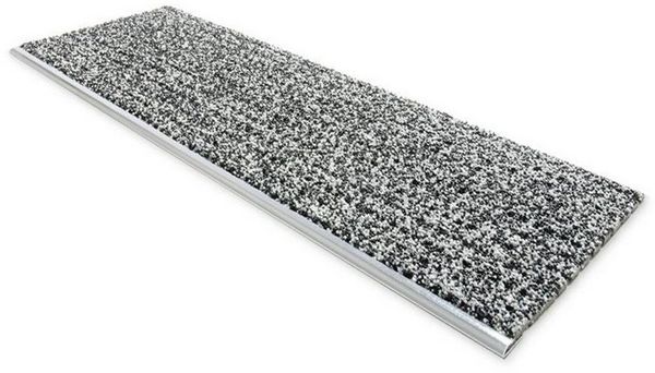 Floordirekt Stufenmatte Sicherheits-Stufenauflage, 2 Farben & 2 Größen, Treppenschutz, Rechteckig, mit Alu-Schiene