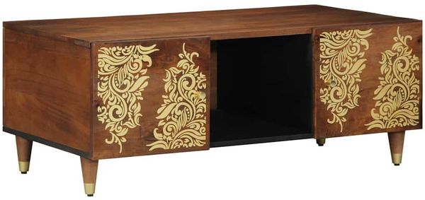 vidaXL Couchtisch Honigbraun 100 x 54 x 40 cm Massivholz Mango 4018748