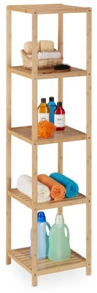 Badregal Bambus 5 Ablagen