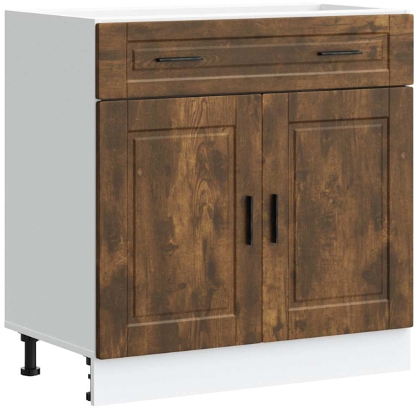 vidaXL Küchenunterschrank Porto Räuchereiche Holzwerkstoff 853982