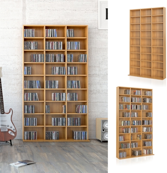 Cd-Regal Jukebox Buche 102 x 178 cm Vicco Bild 2