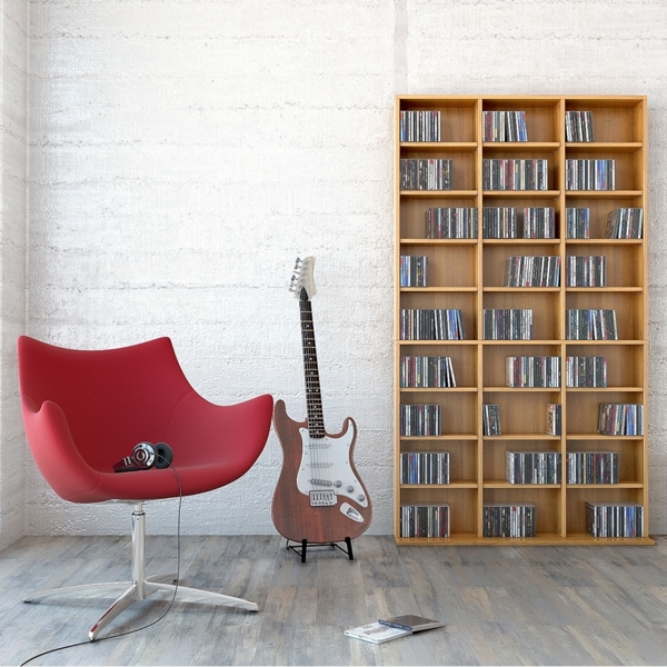 Cd-Regal Jukebox Buche 102 x 178 cm Vicco Bild 4