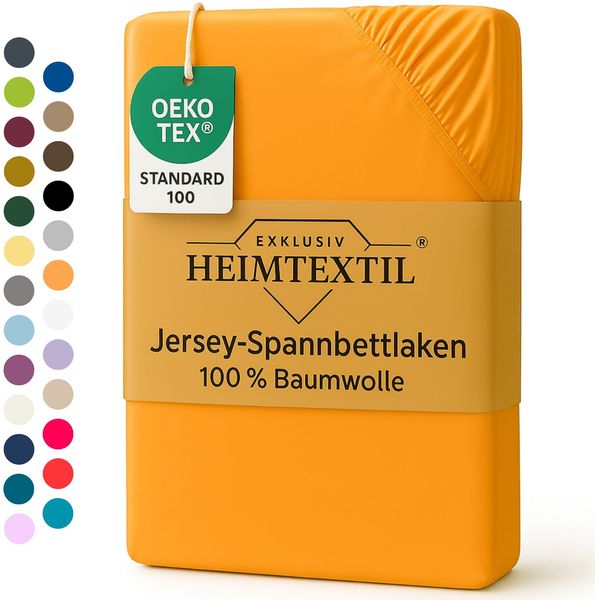 EXKLUSIV HEIMTEXTIL Marke Jersey Spannbettlaken 160 x 200 cm Terrakotta 100% Baumwolle Öko - Tex Zertifiziert Bed-Sheet Bettlaken Spannbetttuch Topper Leinentuch