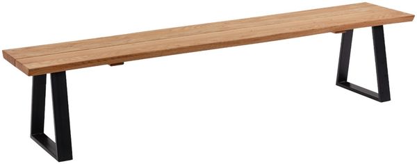 Küchenbank Massivholz Diena 220 x 43 x 46 Sitzbank Holz massiv Wildeiche 12113-220