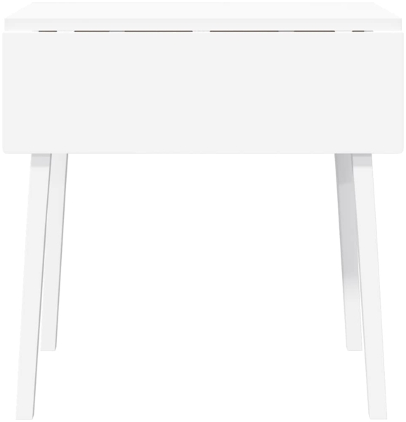 vidaXL Esstisch Weiß Massivholz Gummibaumholz 4102534 Bild 4