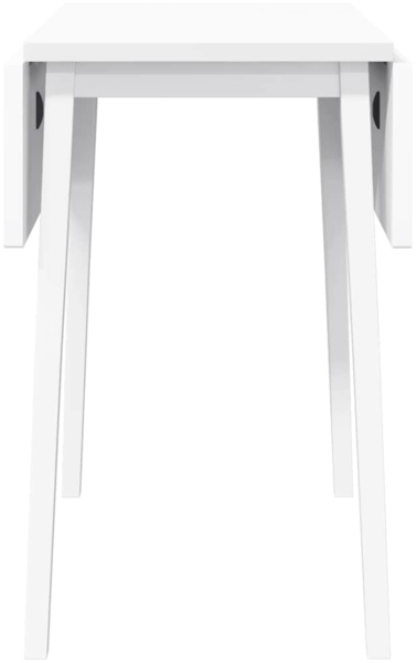 vidaXL Esstisch Weiß Massivholz Gummibaumholz 4102534 Bild 5