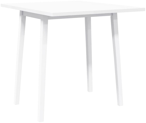 vidaXL Esstisch Weiß Massivholz Gummibaumholz 4102534 Bild 3