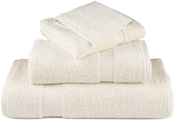 vidaXL Premium-Gästetücher SOLUND 2 Stk. Cremeweiß 30x50 cm 600 g/m² 137470 Bild 4