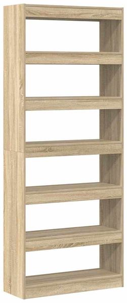 Bücherregal | Standregal Sonoma-Eiche 80 x 30 x 198 cm Holzwerkstoff