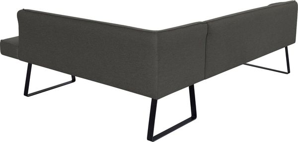 exxpo - sofa fashion Eckbank Americano, mit Keder und Metallfüßen, Bezug in verschiedenen Qualitäten