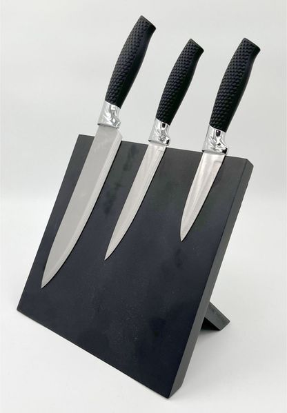 Messerblock mit Magnetfront 21,5x14x21,5cm Schwarz