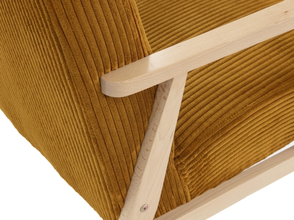 'Wikez' Sessel Cord, Beige, 76 x 59 x 67 cm Bild 9