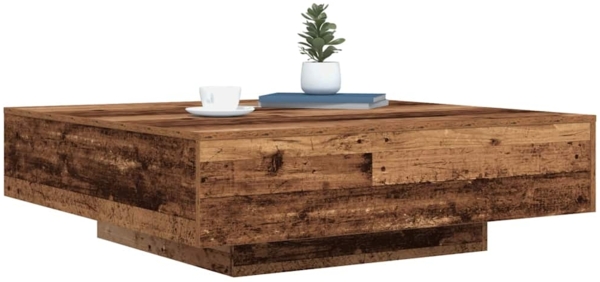 vidaXL Couchtisch Altholz 100 x 100 x 31 cm Holzwerkstoff 863006 Bild 2