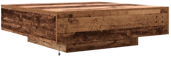 vidaXL Couchtisch Altholz 100 x 100 x 31 cm Holzwerkstoff 863006 Bild 7