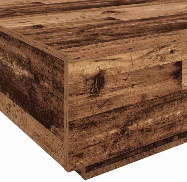 vidaXL Couchtisch Altholz 100 x 100 x 31 cm Holzwerkstoff 863006 Bild 8