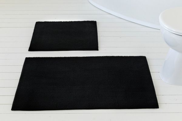 OTTO home Badematte Kaelan, weicher Chenille, Höhe 14 mm, rutschhemmend beschichtet, fußbodenheizungsgeeignet, Polyester, rechteckig, Badvorleger, Badteppich weiches Chenille, pastellfarben, Badezimmer
