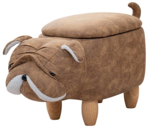 SVITA Sitzhocker Tierhocker (Tierhocker), Tiermotivhocker mit Stauraum, Weiche Polsterung, Sitzhocker Bild 4